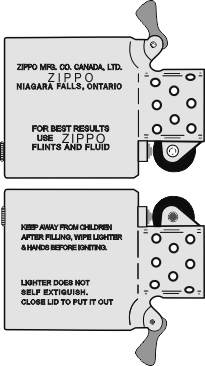 Zippo Canada - Insert 1980-84