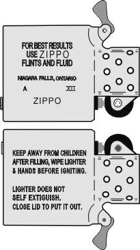 Zippo Canada - Insert  A - 1996
